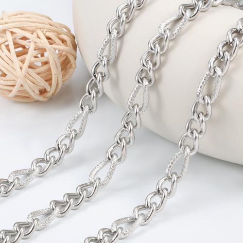 Nerezová ocel Nekclace Chain, 304 Stainless Steel, DIY, Prodáno By m