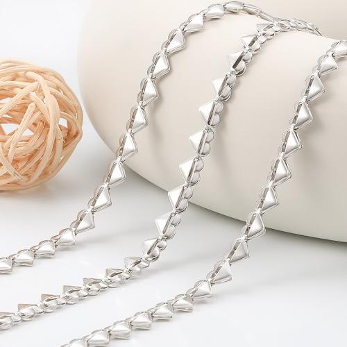 Nehrđajućeg čelika Nekclace Chain, 304 nehrđajućeg čelika, Srce, možete DIY, Prodano By m
