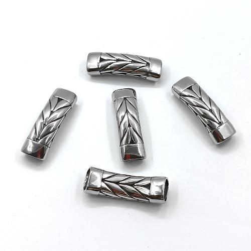 304 Stainless Steel Curved Tube Beads DIY Sold By PC
