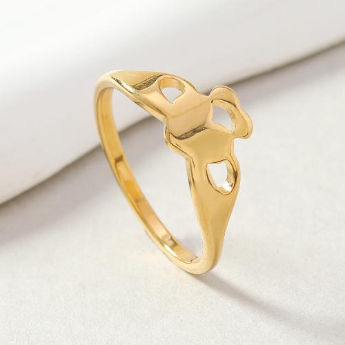 Stainless Steel Finger Ring 304 Stainless Steel plated & for woman & hollow Sold By PC