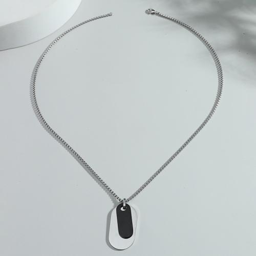 Титановые стали ожерелье, титан, полированный, Мужский, длина:60 см, продается PC