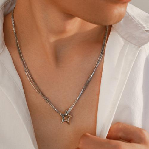 Iron Necklaces with Zinc Alloy with 7cm extender chain plated fashion jewelry Length 51 cm Sold By PC