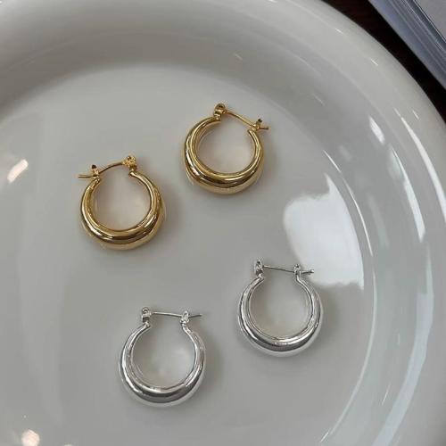 Brass Leverback Earring plated fashion jewelry & for woman 18mm Sold By Pair
