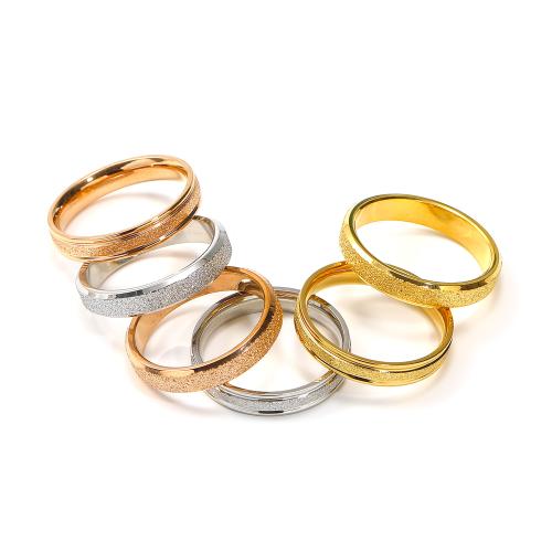 Rustfrit stål fingre Ringe, 304 rustfrit stål, Runde, forskellig størrelse for valg & forskellige stilarter for valg & for kvinde, flere farver til valg, Solgt af PC