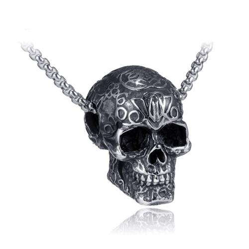 Stainless Steel Skull Pendants, 304 Stainless Steel, Vacuum Ion Plating, different styles for choice & for man, more colors for choice, 23x38mm, Sold By PC