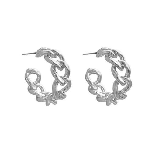 Zinc Alloy Stud Earring fashion jewelry & for woman 30mm Sold By Pair