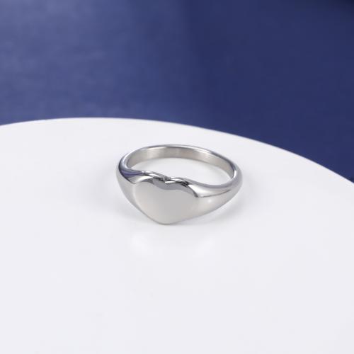 Палец кольцо из нержавеющей стали, Нержавеющая сталь 304, Сердце, ювелирные изделия моды & разный размер для выбора & Женский, Много цветов для выбора, продается PC
