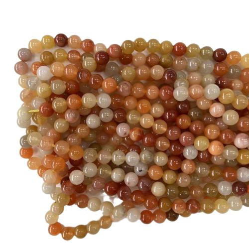 Jade Perlen, Feuerzeug Imperial Jade, rund, DIY & verschiedene Größen vorhanden, gemischte Farben, verkauft von Strang