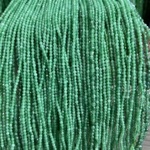 Natural Aventurine Beads Green Aventurine DIY & faceted green Sold By Strand