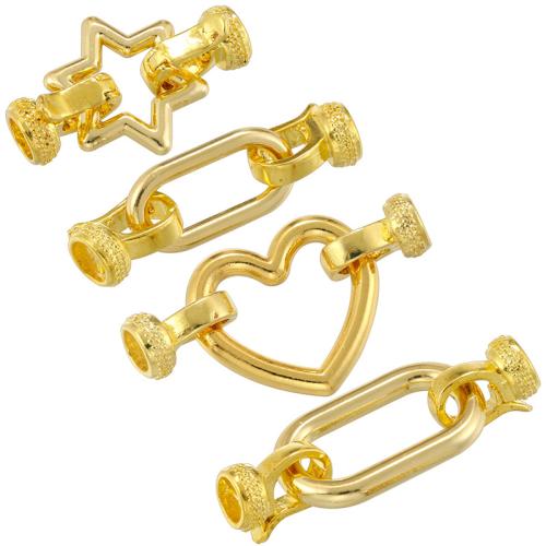Brass Jewelry Clasps, plated, DIY & different styles for choice, more colors for choice, Sold By PC