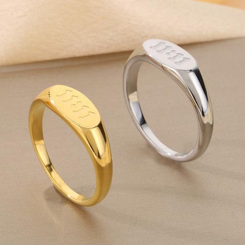 Rozsdamentes acél Finger Ring, 304 rozsdamentes acél, Kerek, különböző méretű a választás & a nő, több színt a választás, Által értékesített PC
