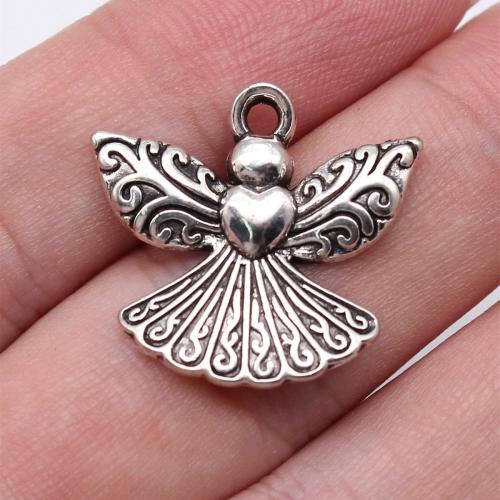Tibetan Style Pendants, Heart, antique silver color plated, DIY, 21x23mm, Sold By PC