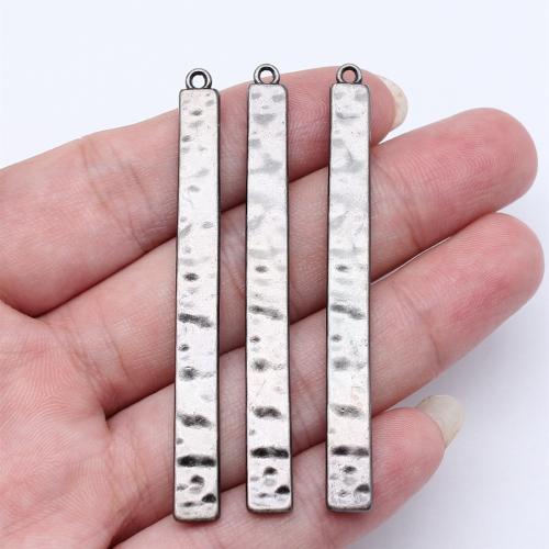 Zinc Alloy Pendants Rectangle plated DIY Sold By PC