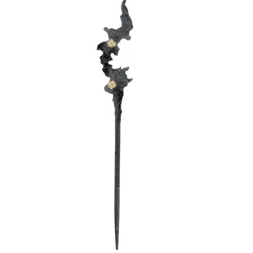 Hair Stick, Tibetan Style, for woman, black, 190mm, Sold By PC