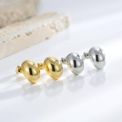 Tibetan Style Stud Earring, fashion jewelry & for woman, more colors for choice, 12mm, Sold By Pair