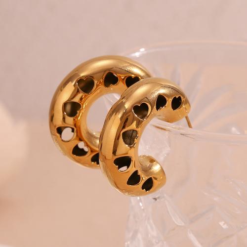 Stainless Steel Stud Earrings 316L Stainless Steel fashion jewelry & for woman Sold By Pair