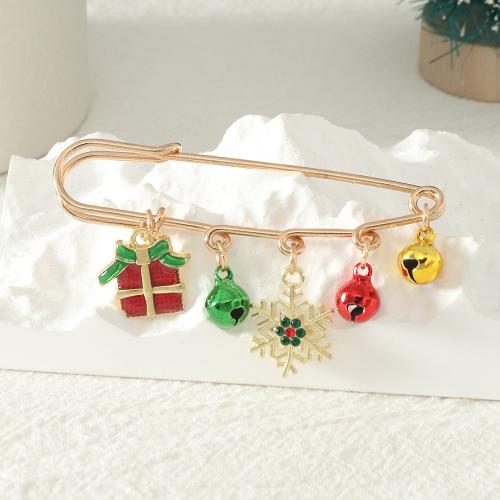 Christmas Brooches Zinc Alloy fashion jewelry & for woman Sold By PC