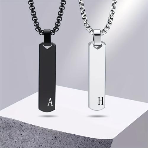Stainless Steel Jewelry Necklace, 304 Stainless Steel, fashion jewelry & Unisex & different designs for choice, more colors for choice, 40x10mm, Length:Approx 60 cm, Sold By PC