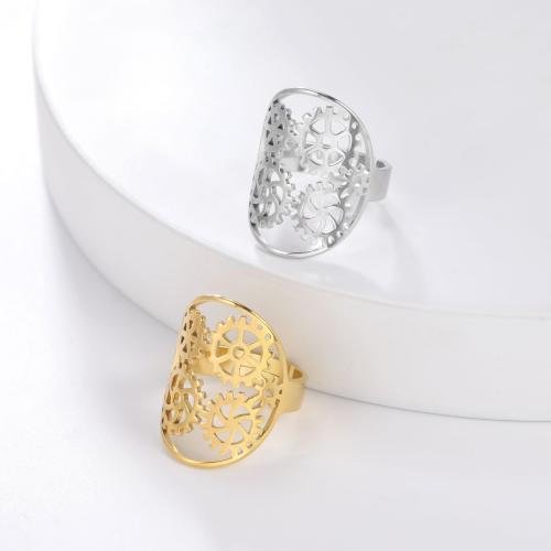 Vinger Ring in edelstaal, 304 roestvrij staal, mode sieraden & uniseks, meer kleuren voor de keuze, Verkocht door PC