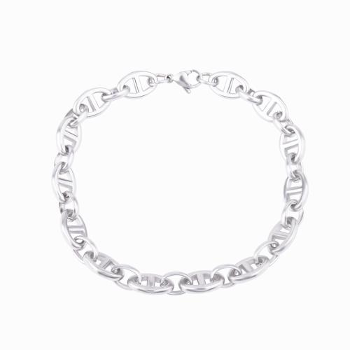 Titanium Steel Bracelet & Bangle, polished, Unisex, Length:20 cm, Sold By PC