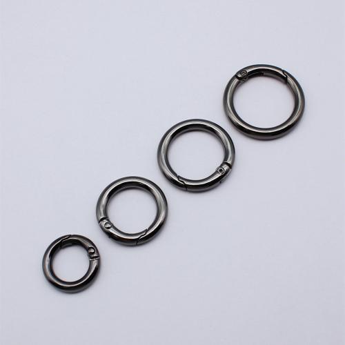 Tibetan Style Snap Clasp, Round, plated, DIY, more colors for choice, Sold By PC