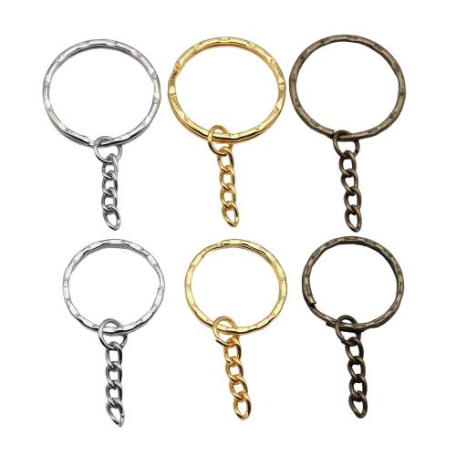 Iron Key Clasp Setting, Round, plated, DIY & different size for choice, more colors for choice, nickel, lead & cadmium free, Sold By PC