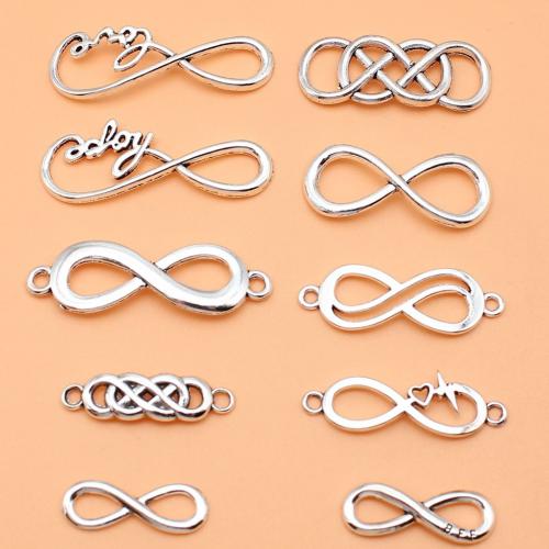 Tibetan Style Connector, antique silver color plated, different styles for choice & 1/1 loop, more colors for choice, 10PC/Bag, Sold By Bag