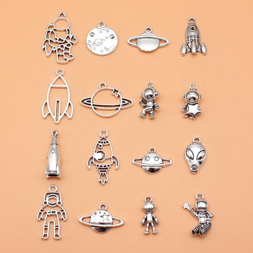 Tibetan Style Pendants, antique silver color plated, DIY, 16PC/Bag, Sold By Bag