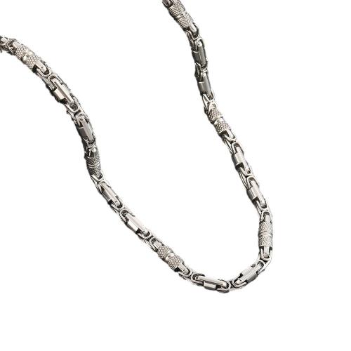 304 Stainless Steel Necklace, plated, fashion jewelry & for man, more colors for choice, Length:Approx 23.6 Inch, Sold By PC