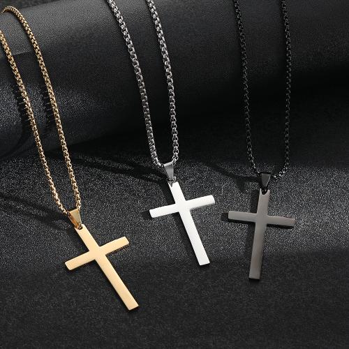 Stainless Steel Cross Pendants, 304 Stainless Steel, with Titanium Steel, plated, DIY & different styles for choice, more colors for choice, Sold By PC