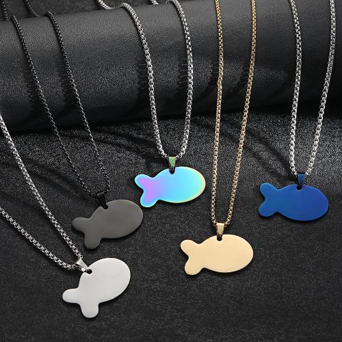 Stainless Steel Pendants 304 Stainless Steel Fish plated DIY Sold By PC