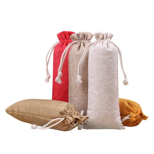 Linen Drawstring Bag, Rectangle, dustproof & different size for choice, more colors for choice, Sold By PC