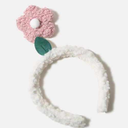 Hair Bands, Plush, handmade, for woman, white, Sold By PC