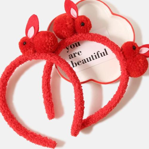 Hair Bands, Plush, handmade, different styles for choice & for woman, red, Sold By PC
