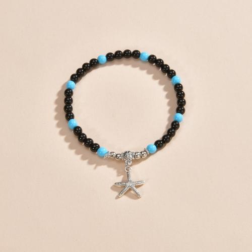 Zinc Alloy Anklet with Resin fashion jewelry & for woman Sold By PC