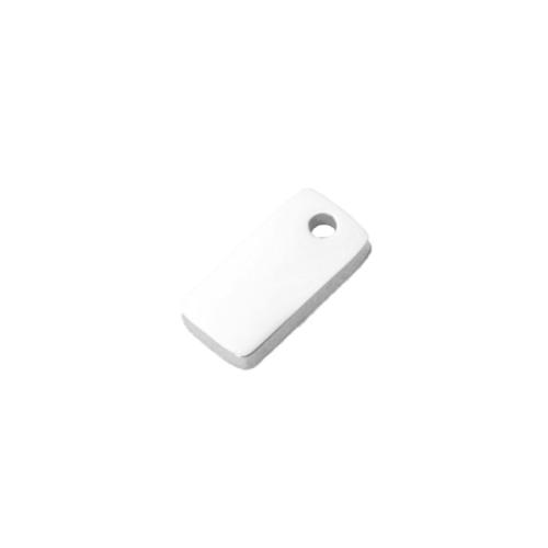 Stainless Steel Pendants, 304 Stainless Steel, Rectangle, Vacuum Ion Plating, DIY, more colors for choice, 5x10x1.50mm, Hole:Approx 1mm, Sold By PC