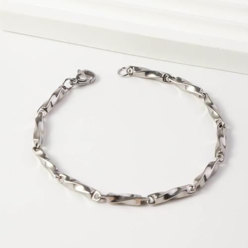 Titanium Steel Bracelet & Bangle, polished, Unisex & different size for choice, more colors for choice, Sold By PC