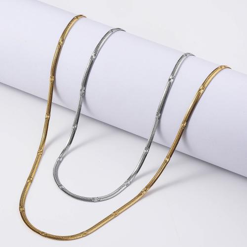 Titanium Steel Necklace, with 5CM extender chain, plated, for woman, more colors for choice, Length:45 cm, Sold By PC