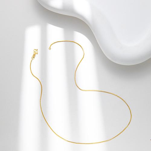 Naszyjnik mosiądz, Platerowane w kolorze złota, dla kobiety, długość 50 cm, sprzedane przez PC