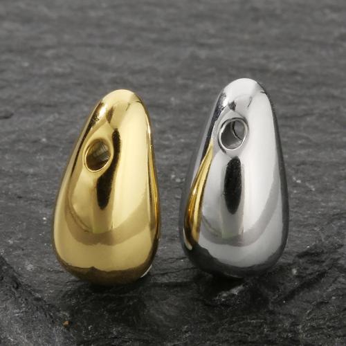 Stainless Steel Pendants, 304 Stainless Steel, Teardrop, plated, DIY, more colors for choice, 12x6mm, Sold By PC