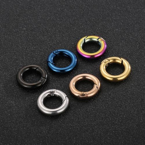 Stainless Steel Jewelry Clasp, 304 Stainless Steel, plated, DIY & different styles for choice & 1/1 loop, more colors for choice, 21x16mm, Sold By PC