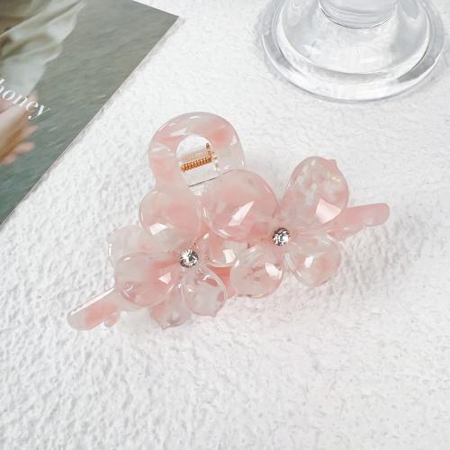 Hair Claw Clips Acetate fashion jewelry & with rhinestone Sold By PC
