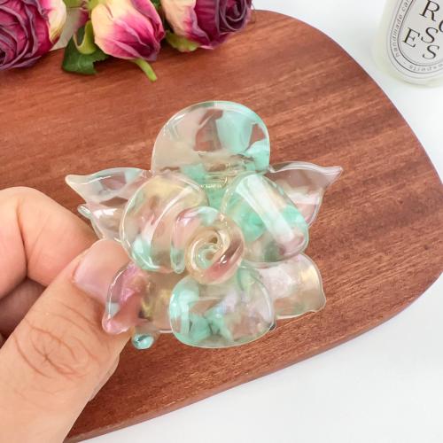 Hair Claw Clips Acetate Flower fashion jewelry Sold By PC