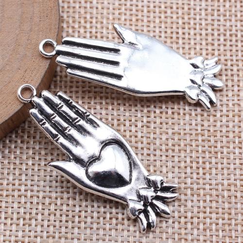 Tibetan Style Pendants, antique silver color plated, DIY, 43x16mm, Sold By PC