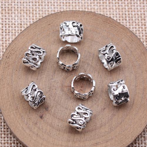 Zinc Alloy Jewelry Beads antique silver color plated DIY Sold By PC