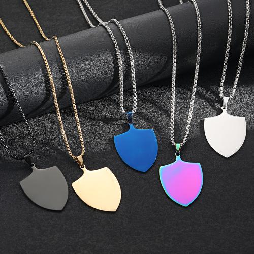 Stainless Steel Pendants, 304 Stainless Steel, Shield, plated, DIY & different size for choice, more colors for choice, Sold By PC