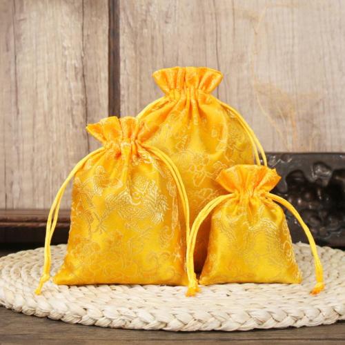 Brocade Drawstring Bag, jacquard, dustproof & different size for choice, more colors for choice, Sold By PC