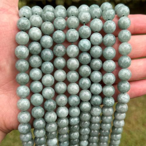 Perles en jade, Rond, DIY & normes différentes pour le choix, vert, Vendu par Environ 38 cm brin