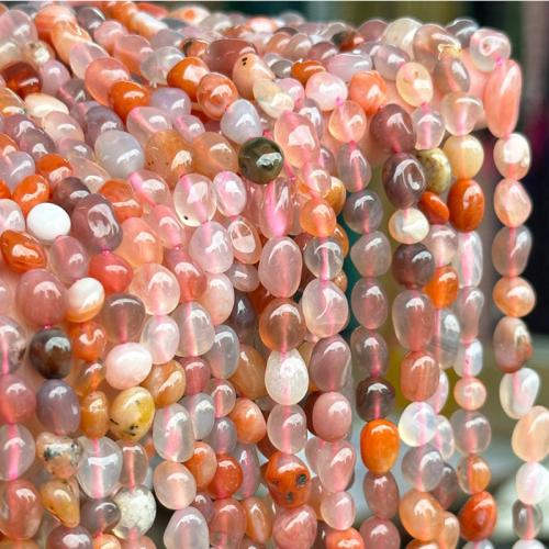 Agate salino Abalorio, Pepitas, Bricolaje, beads length 6-9mm, Vendido para aproximado 39 cm Sarta