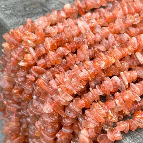 Gemstone Jewelry Beads, Sunstone, Nuggets, DIY, Grade AAAAA, beads length 4-6mm, Sold Per Approx 39 cm Strand